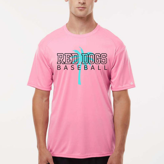 Red Dogs Baseball Palm Dri Fit Tee