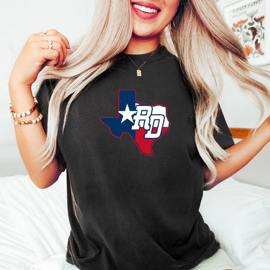 Red Dogs Texas Flag Tee