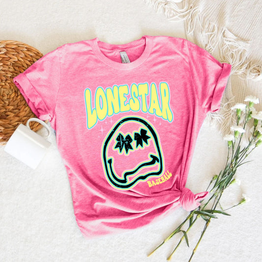 Lonestar Baseball Smiley Tee