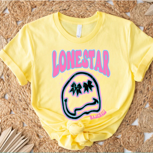 Lonestar Baseball Smiley Tee