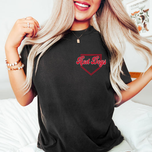 Red Dogs Pocket Tee