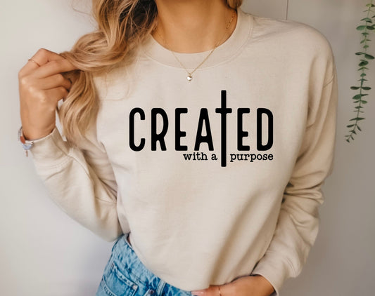 Created With A Purpose Crewneck