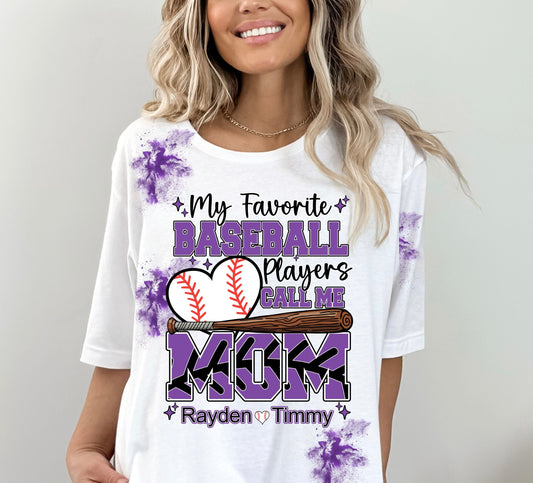 Custom Baseball Mom T-Shirt