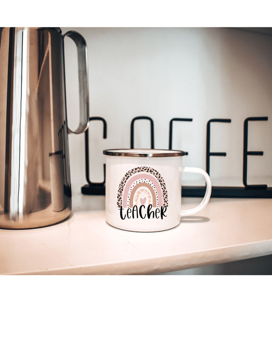 Boho Rainbow Teacher Mug